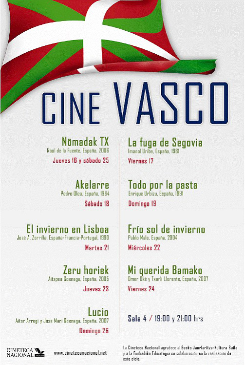 Cartel del Ciclo de Cine Vasco de México